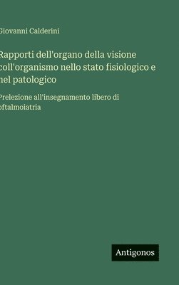bokomslag Rapporti dell'organo della visione coll'organismo nello stato fisiologico e nel patologico :Prelezione all'insegnamento libero di oftalmoiatria