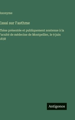 bokomslag Essai sur l'asthme