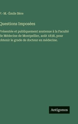 bokomslag Questions Imposées