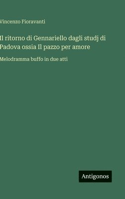 bokomslag Il ritorno di Gennariello dagli studj di Padova ossia Il pazzo per amore:Melodramma buffo in due atti