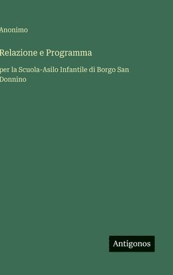 bokomslag Relazione e Programma