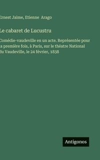 bokomslag cabaret de Lucustru