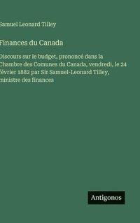 bokomslag Finances du Canada