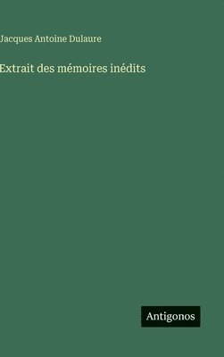 bokomslag Extrait des mémoires inédits