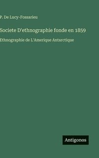 bokomslag Societe D'ethnographie fonde en 1859