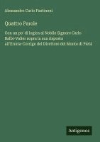 bokomslag Quattro Parole