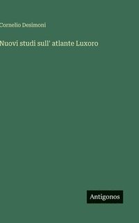 bokomslag Nuovi studi sull' atlante Luxoro