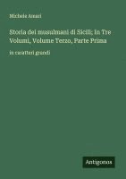 bokomslag Storia dei musulmani di Sicili; In Tre Volumi, Volume Terzo, Parte Prima