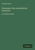 bokomslag Hinzelmeier; Eine nachdenkliche Geschichte