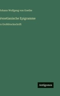 bokomslag Venetianische Epigramme