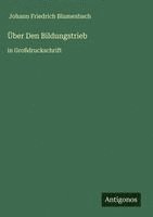 bokomslag Über Den Bildungstrieb