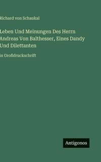 bokomslag Leben Und Meinungen Des Herrn Andreas Von Balthesser, Eines Dandy Und Dilettanten:in Großdruckschrift