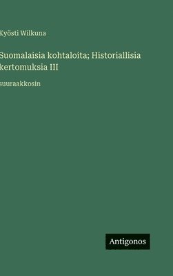 bokomslag Suomalaisia kohtaloita; Historiallisia kertomuksia III: suuraakkosin