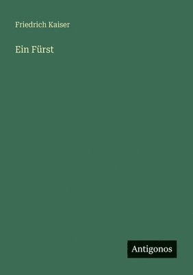 bokomslag Ein Fürst