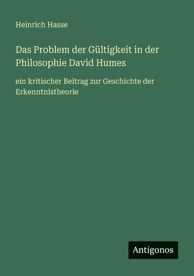 bokomslag Problem der Gültigkeit in der Philosophie David Humes