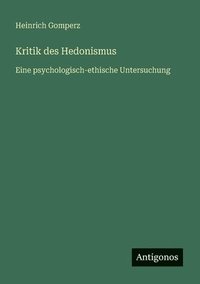 bokomslag Kritik des Hedonismus