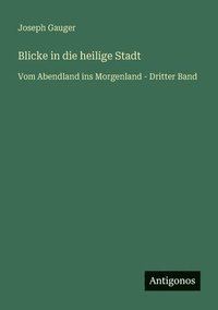 bokomslag Blicke in die heilige Stadt: Vom Abendland ins Morgenland - Dritter Band