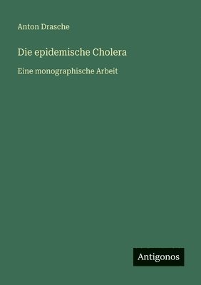 bokomslag epidemische Cholera