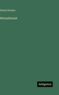 bokomslag Heimatkunst