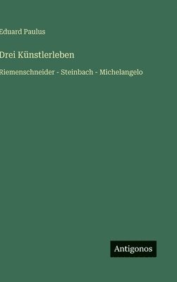 bokomslag Drei Künstlerleben:Riemenschneider - Steinbach - Michelangelo