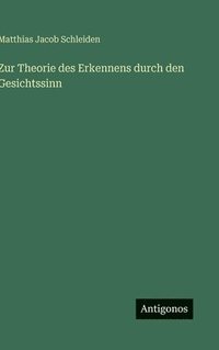 bokomslag Zur Theorie des Erkennens durch den Gesichtssinn