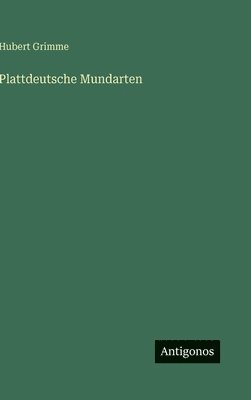 bokomslag Plattdeutsche Mundarten