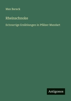 bokomslag Rheinschnoke