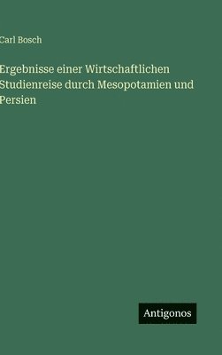 bokomslag Ergebnisse einer Wirtschaftlichen Studienreise durch Mesopotamien und Persien