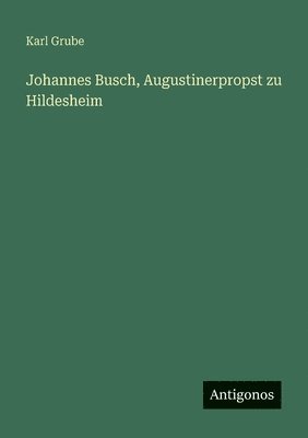 bokomslag Johannes Busch, Augustinerpropst zu Hildesheim