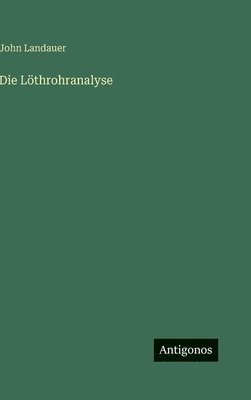 bokomslag Löthrohranalyse