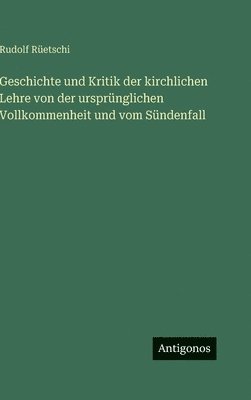 bokomslag Geschichte und Kritik der kirchlichen Lehre von der ursprünglichen Vollkommenheit und vom Sündenfall