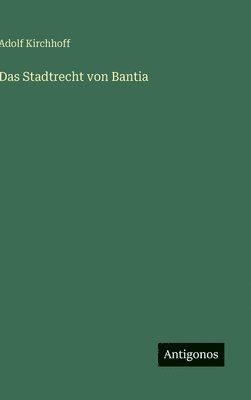 bokomslag Das Stadtrecht von Bantia