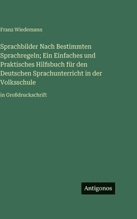 bokomslag Sprachbilder Nach Bestimmten Sprachregeln; Ein Einfaches und Praktisches Hilfsbuch für den Deutschen Sprachunterricht in der Volksschule: in Großdruck