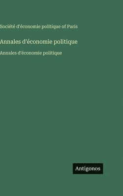 Annales d'économie politique:Annales d'économie politique