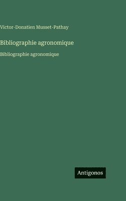 Bibliographie agronomique