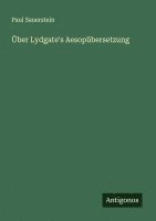 bokomslag Über Lydgate's Aesopübersetzung