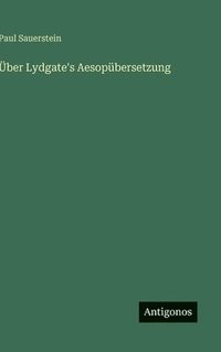 bokomslag Über Lydgate's Aesopübersetzung
