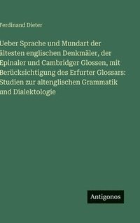bokomslag Ueber Sprache und Mundart der ältesten englischen Denkmäler, der Epinaler und Cambridger Glossen, mit Berücksichtigung des Erfurter Glossars: Studien