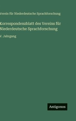 Korrespondenzblatt des Vereins für Niederdeutsche Sprachforschung