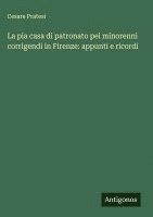 bokomslag La pia casa di patronato pei minorenni corrigendi in Firenze: appunti e ricordi