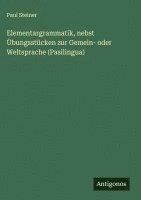 bokomslag Elementargrammatik, nebst Übungsstücken zur Gemein- oder Weltsprache (Pasilingua)