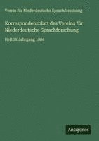 bokomslag Korrespondenzblatt des Vereins für Niederdeutsche Sprachforschung