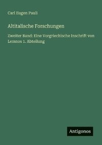 bokomslag Altitalische Forschungen