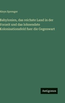 Aloys Sprenger - Babylonien, das reichste Land in der Vorzeit und das lohnendste Kolonisationsfeld fuer die Gegenwart, Inbunden