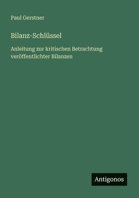 Bilanz-Schlüssel