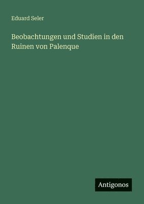 Beobachtungen und Studien in den Ruinen von Palenque