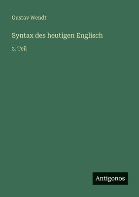 Syntax des heutigen Englisch