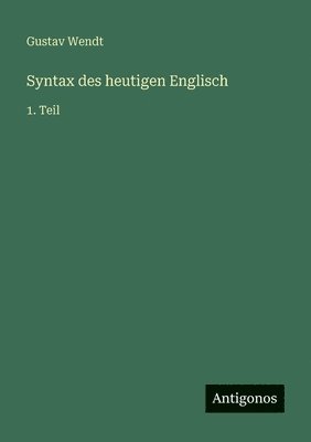 Syntax des heutigen Englisch