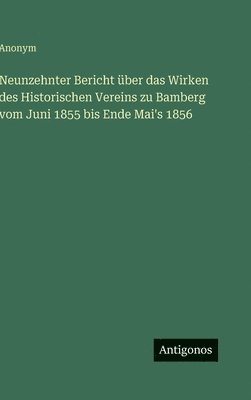 Neunzehnter Bericht über das Wirken des Historischen Vereins zu Bamberg vom Juni 1855 bis Ende Mai's 1856