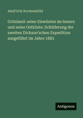 Adolf Erik Nordenskiöld - Grönland, Häftad